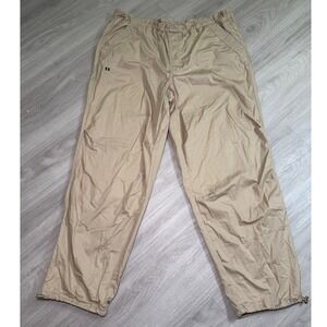 Sports Illustrated Tan Khaki Cotton Cargo Pants Womens Large Adjustable Toggles